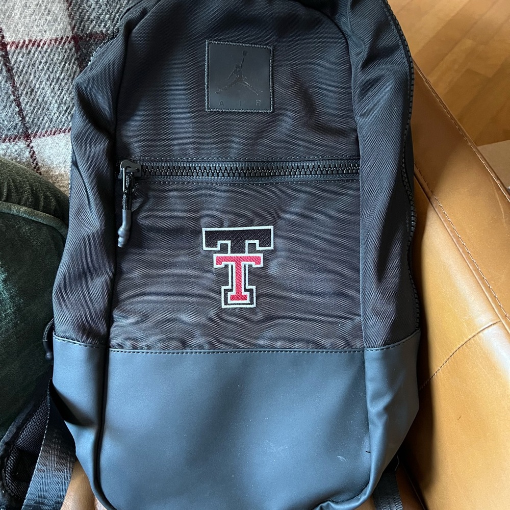 Jordan Black and Red Texas Tech Large Training Backpack